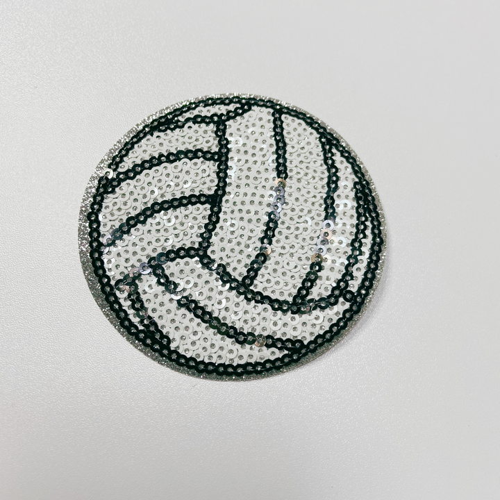 3" inch sequin Sports Balls (Basketball, Soccer, Baseball, Volleyball, Softball) -  Sequin Hat Patch