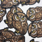2" OWL -  Embroidered Hat Patch