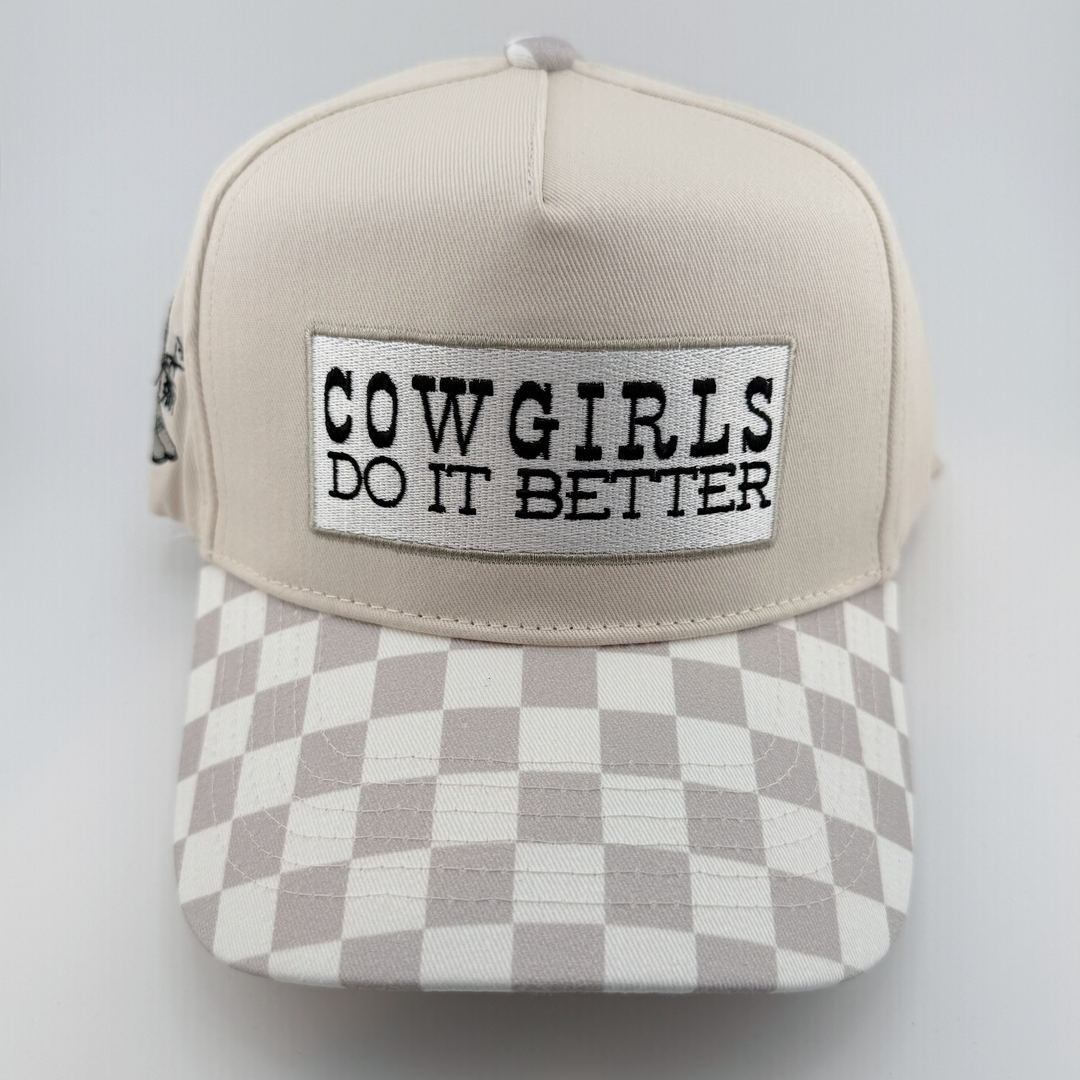 TEELUX - Cotton Structured Hat  -  SNAP BACK - COWGIRLS DO IT BETTER