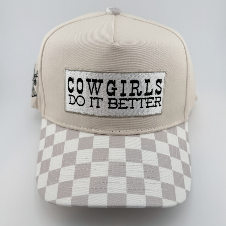 TEELUX - Cotton Structured Hat  -  SNAP BACK - COWGIRLS DO IT BETTER