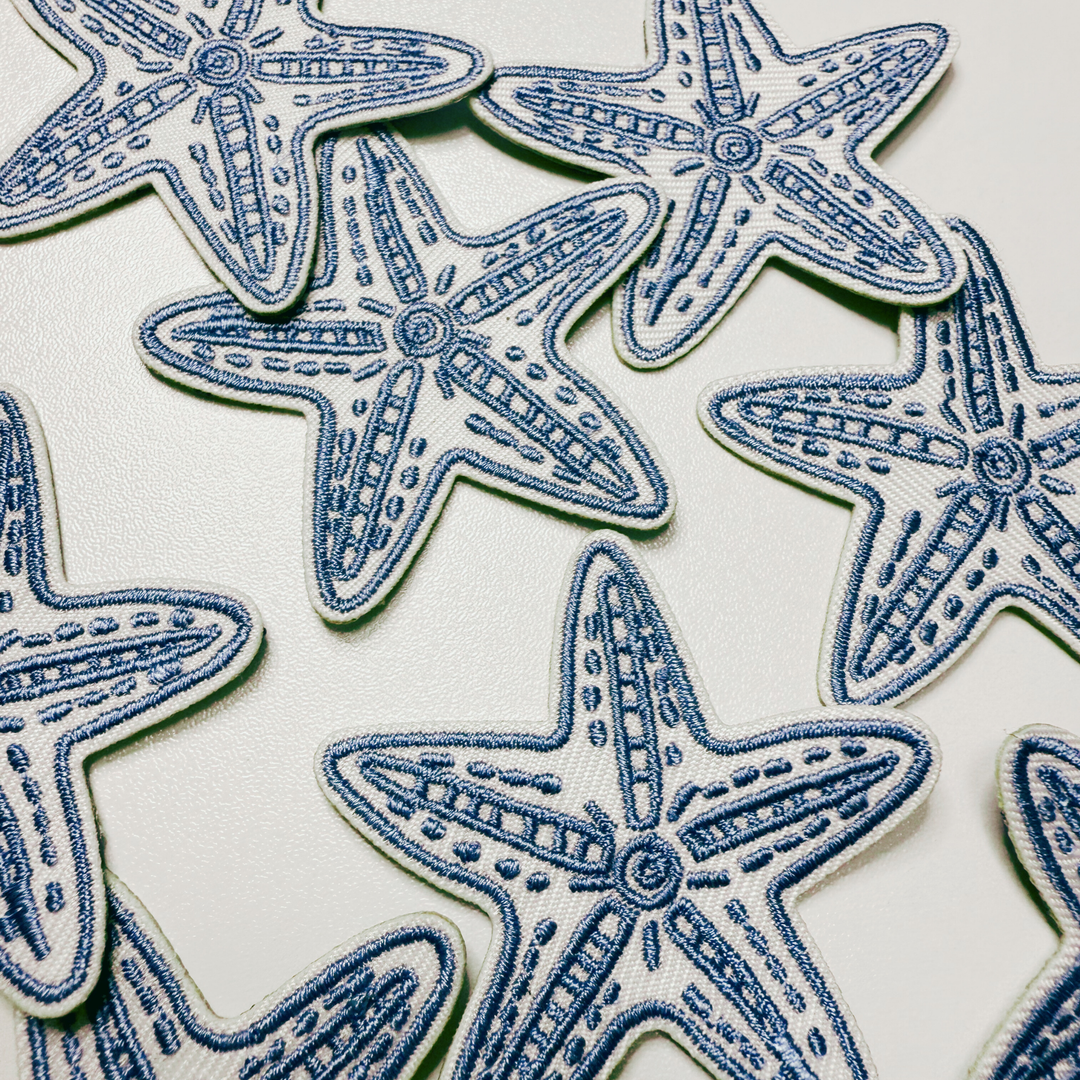 2" Starfish  - Embroidered Hat Patch