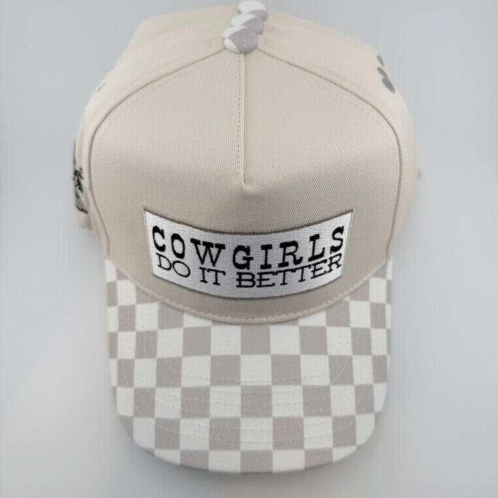 TEELUX - Cotton Structured Hat  -  SNAP BACK - COWGIRLS DO IT BETTER