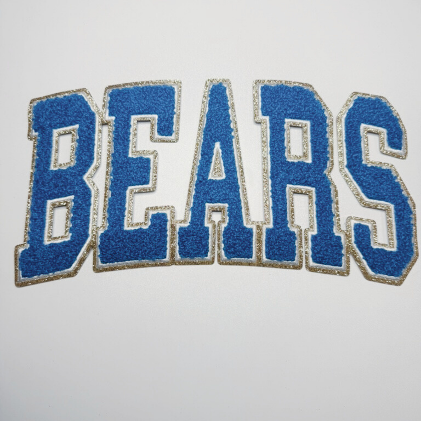 10.5" BEARS (gold backing) - Chenille Patch