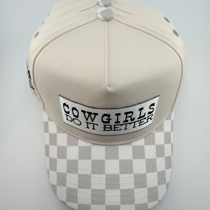 TEELUX - Cotton Structured Hat  -  SNAP BACK - COWGIRLS DO IT BETTER