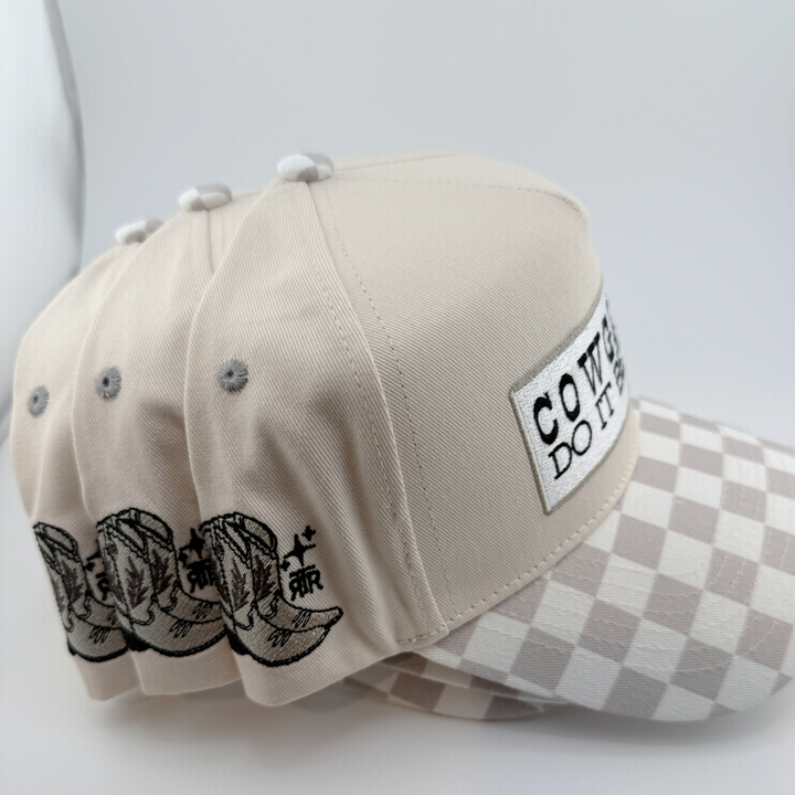 TEELUX - Cotton Structured Hat  -  SNAP BACK - COWGIRLS DO IT BETTER