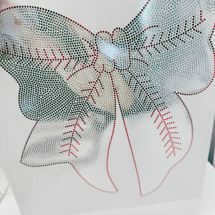 Softball or Baseball Bow  - SPANGLE - COLD PEEL