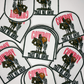 3" Cowboy Take me away  -  Embroidered Hat Patch