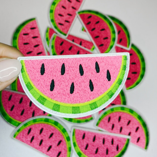 3.5" Watermelon - Embroidered Hat Patch