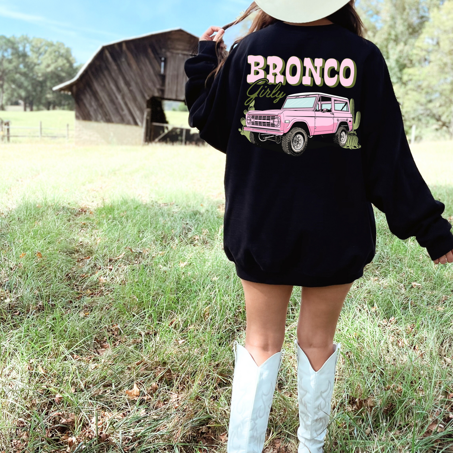 (shirt not included) Bronco Girly - Clear Film Transfer