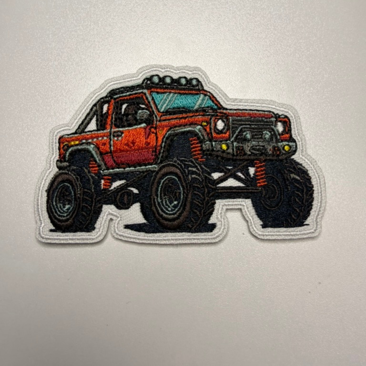 3.5" Large Monster Truck -  Embroidered Patch