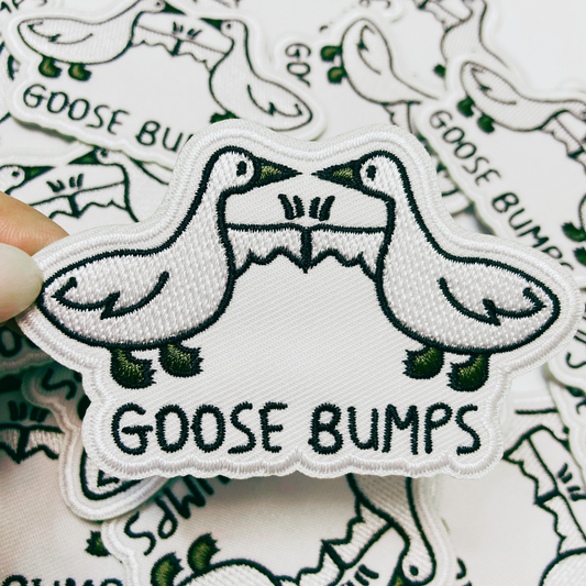 3.5" Goose Bumps - Embroidered Hat Patch