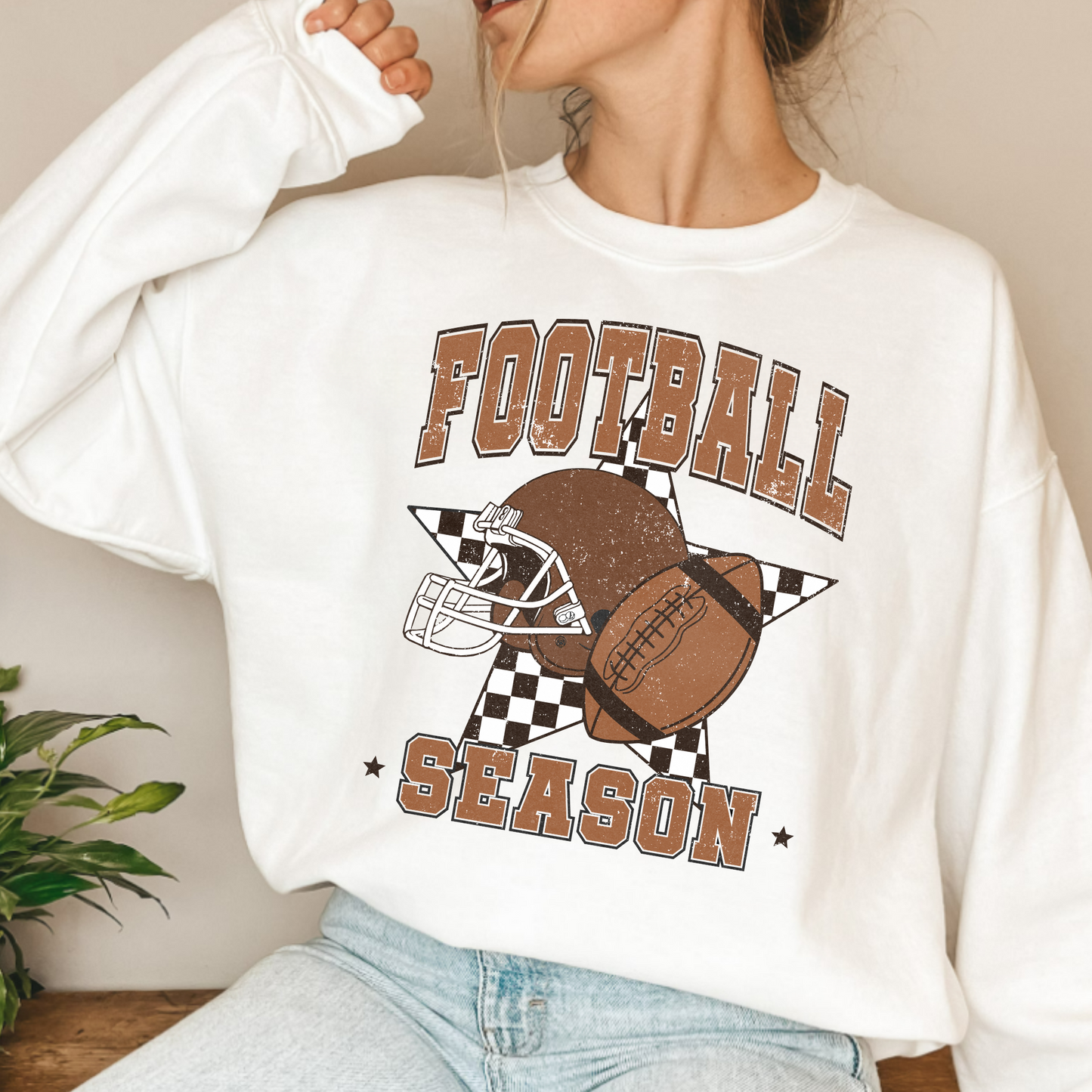 (Shirt not Included) Football Season  - Clear Film Transfer