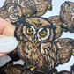 2" OWL -  Embroidered Hat Patch