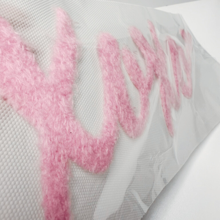 10.5"  XOXO script - Fuzzy Patch / Transfer ( COLD PEEL)