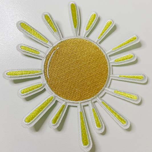 3.5" SUNSHINE - Embroidered Hat Patch (version 2)