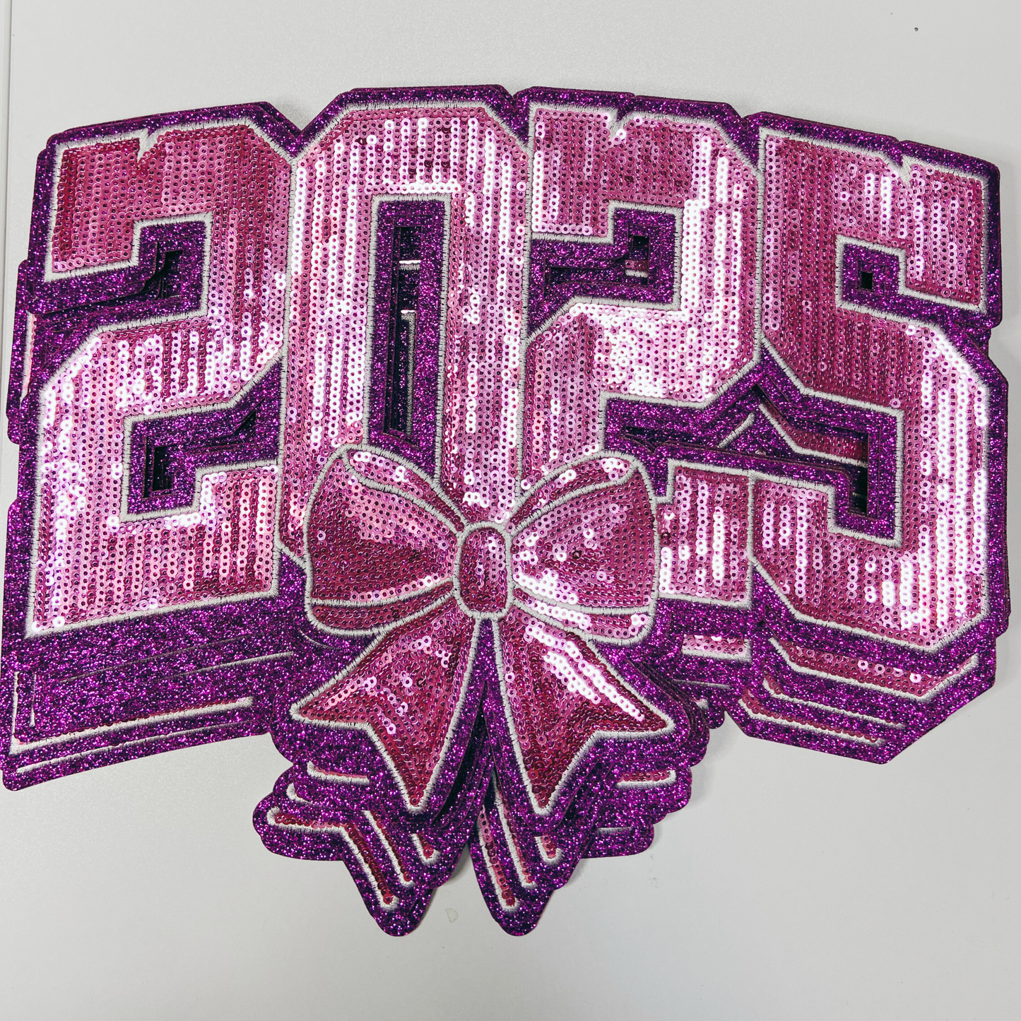 11"inch 2025 in PINK - Sequin Patch