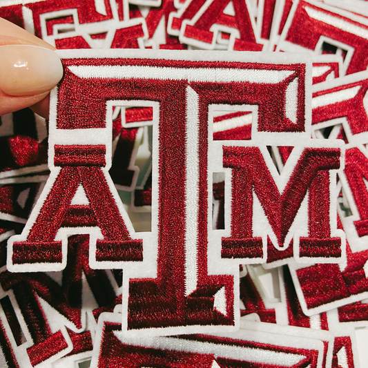 3.5" Texas A&M -  Embroidered Hat Patch
