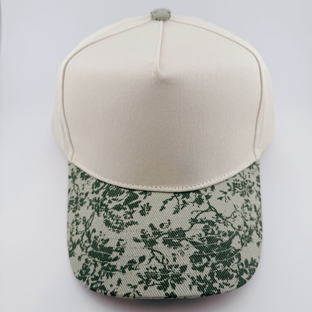 TEELUX - Cotton Structured Hat Blank -  SNAP BACK - Green Foliage