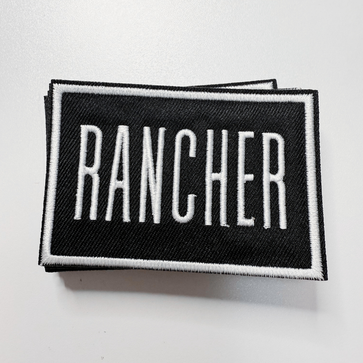 3"  RANCHER -  Embroidered Hat Patch