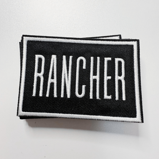 3" RANCHER - Embroidered Hat Patch