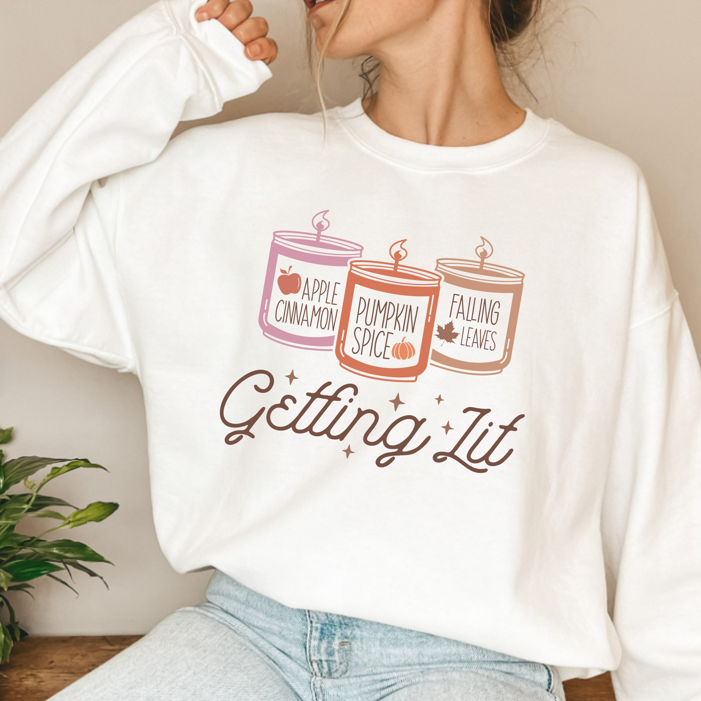 (Shirt not included) Getting Lit Candles   - Matte Clear Film Transfer