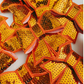 3" SEQUIN 3D Bow In ORANGE - SEQUIN Hat Patch