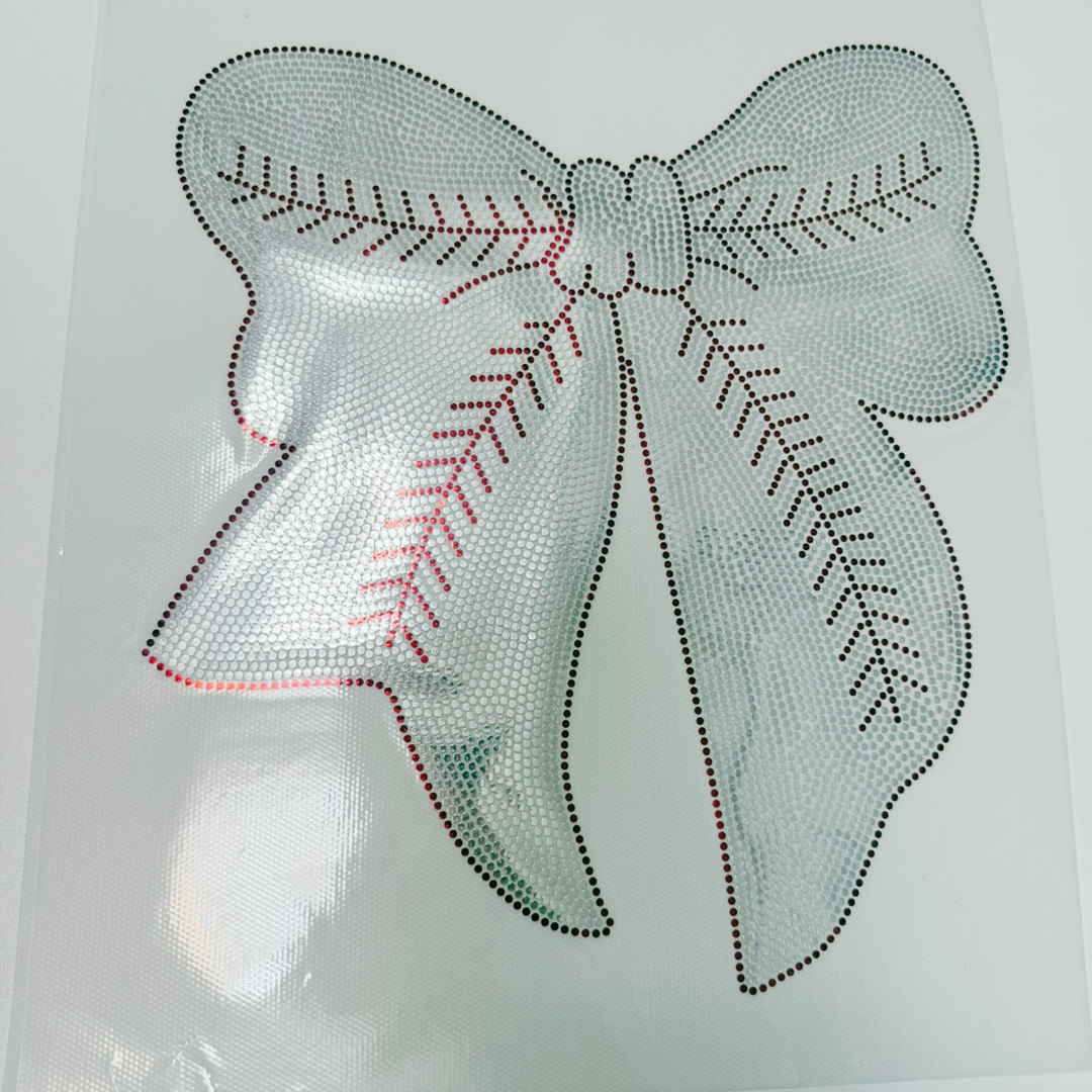 Softball or Baseball Bow  - SPANGLE - COLD PEEL