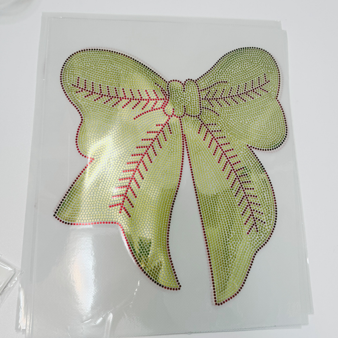 Softball or Baseball Bow  - SPANGLE - COLD PEEL