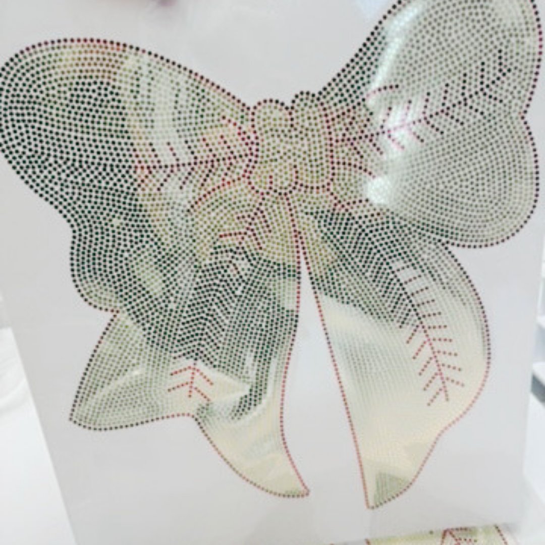 Softball or Baseball Bow  - SPANGLE - COLD PEEL