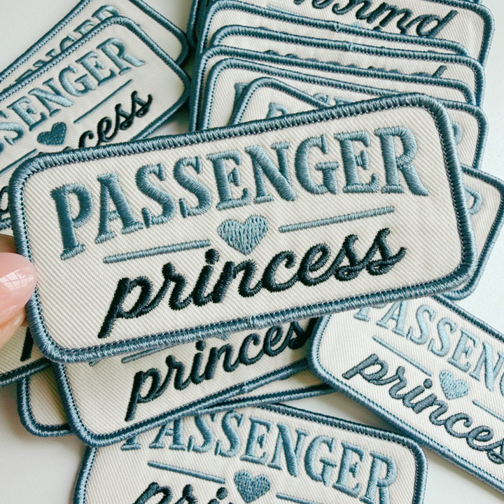4" Passenger Princess  -  Embroidered Hat Patch