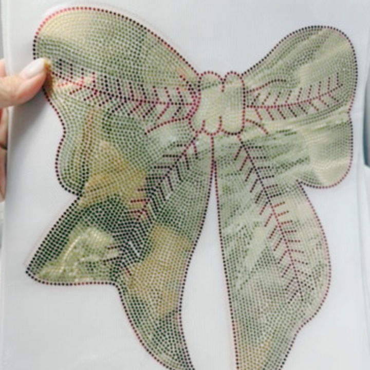 Softball or Baseball Bow  - SPANGLE - COLD PEEL