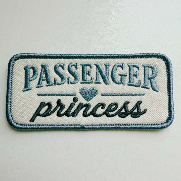 4" Passenger Princess  -  Embroidered Hat Patch