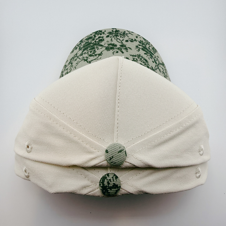 TEELUX - Cotton Structured Hat Blank -  SNAP BACK - Green Foliage