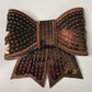 3" SEQUIN 3D Bow In BROWN - SEQUIN Hat Patch