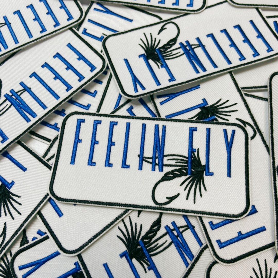 4" FEELIN FLY   -  Embroidered Hat Patch