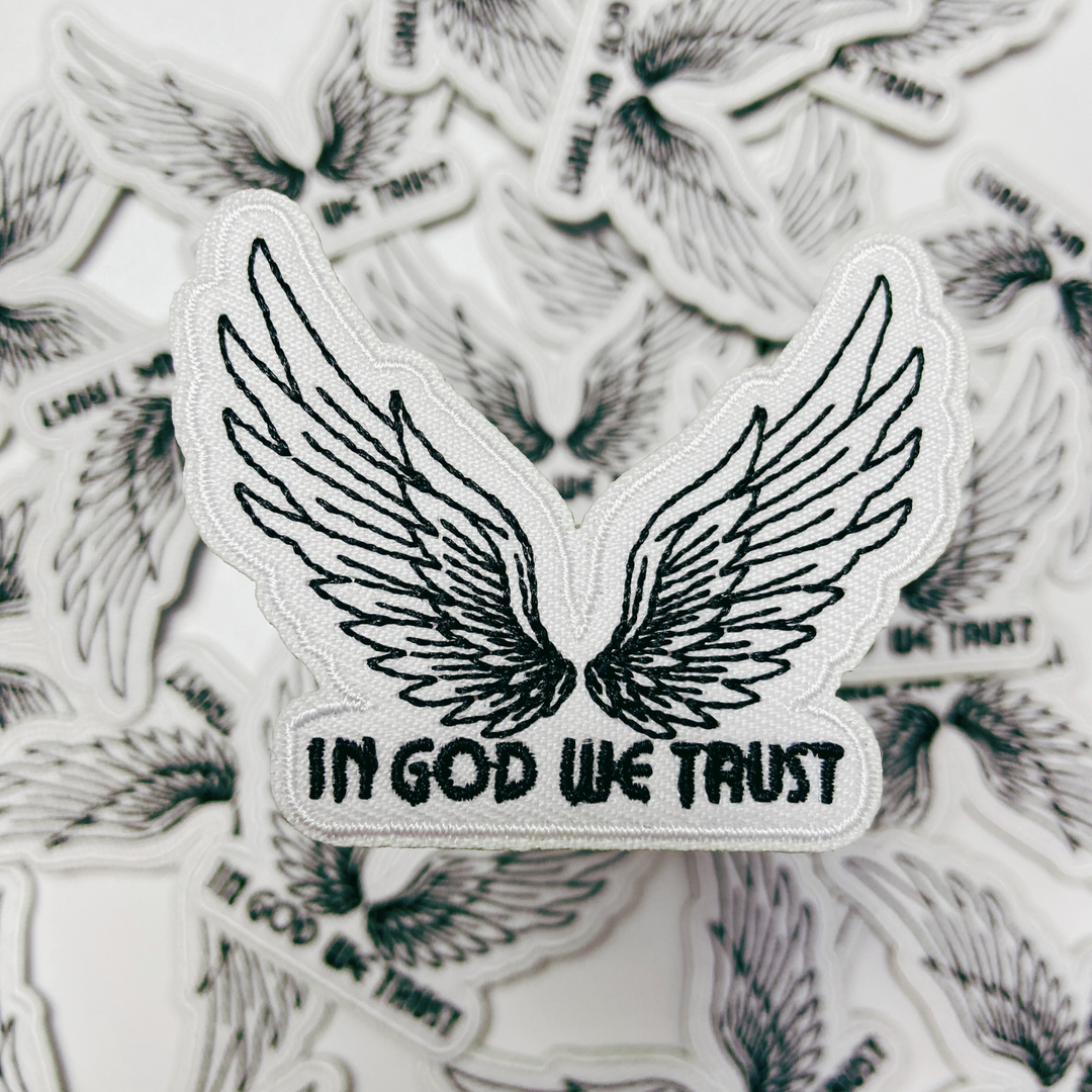 2.5" In God We Trust  -  Embroidered Hat Patch