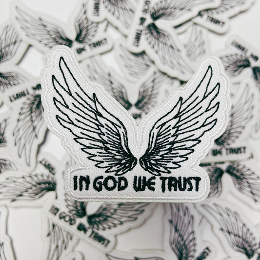 2.5" In God We Trust - Embroidered Hat Patch