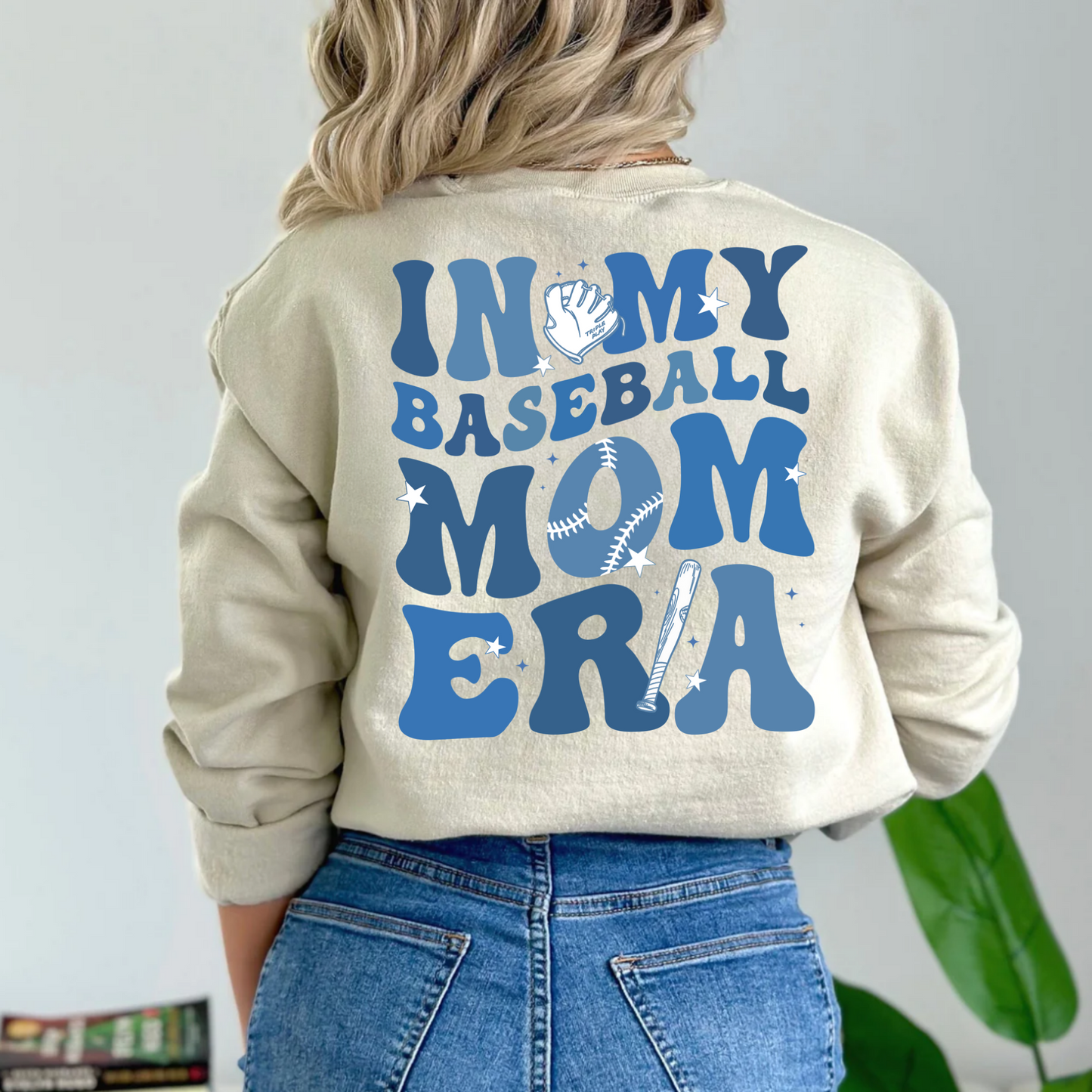(Shirt not included) In My Baseball Mom Era - Clear Film Transfer