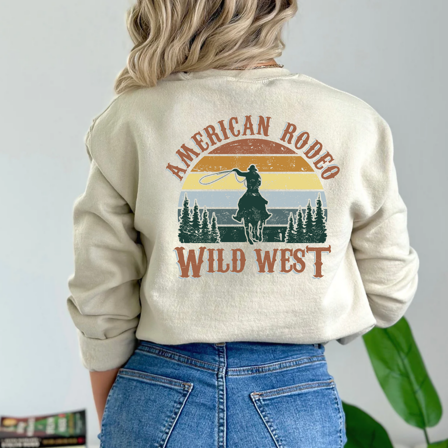 (shirt not included) American Rodeo - Matte Clear Film Transfer