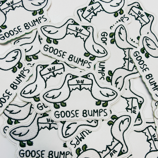 3.5" Goose Bumps - Embroidered Hat Patch