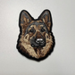 2" German Shepherd -  Embroidered Hat Patch
