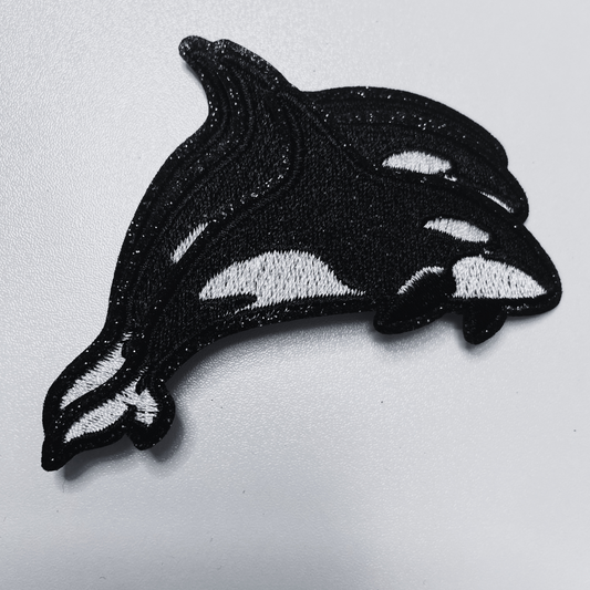 3" Orca Whale - Embroidered Hat Patch