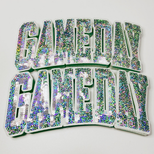 10.5” GAME DAY Iridescent  - SEQUIN Patch