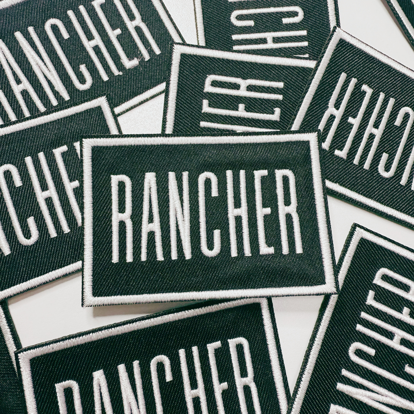 3"  RANCHER -  Embroidered Hat Patch