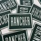 3"  RANCHER -  Embroidered Hat Patch
