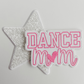 3.5" Dance Mom -  Embroidered Hat Patch