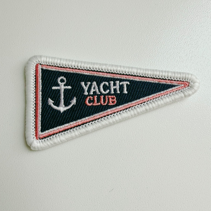 2.5" Yacht Club Flag -  Embroidered Hat Patch