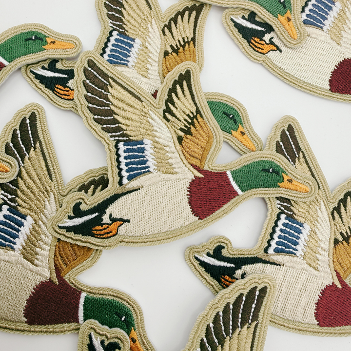 TEELUX Flying Duck embroidered hat patch