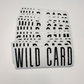 4" WILD CARD  -  Embroidered Hat Patch