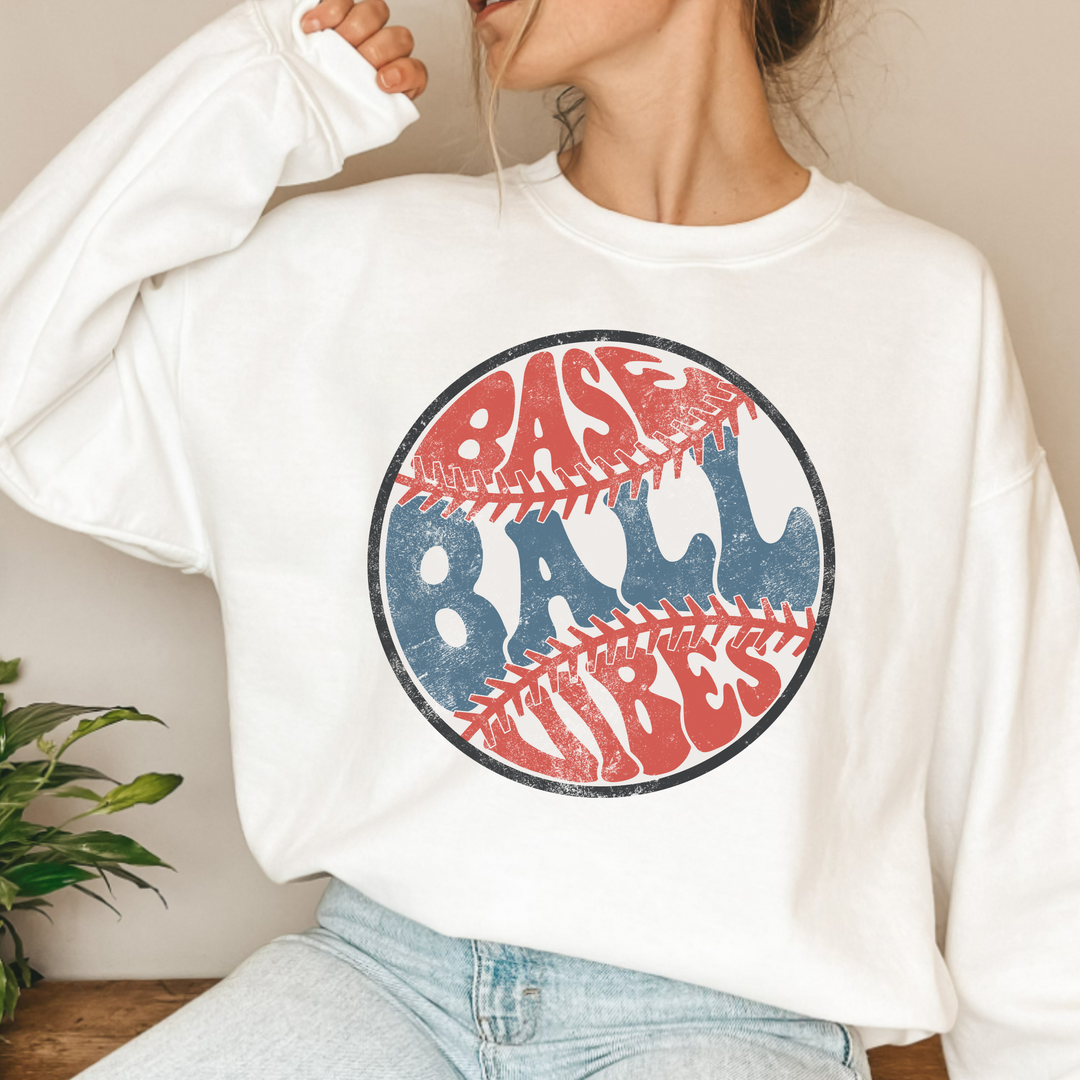 (shirt not included) Baseball Vibes  - DTF (COLD PEEL)